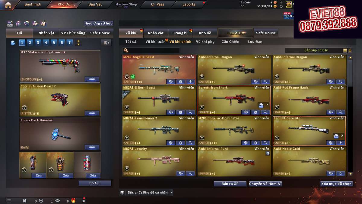 shop acc cf uy tin gia re
